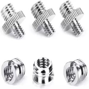 니왈다 1/4인치 ~ 3/8인치 삼각대 어댑터 - 마운트 나사 카메라/모노포드/라이트 스탠드 액세서리