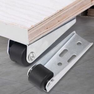 다기능 스테인리스 스틸 도르래 게이트 캐스터 가구 무소음 측면 장착 방향 롤러 문짝 지지대 이동 휠