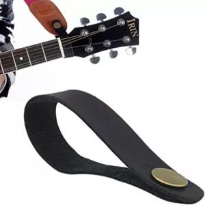 BaaSid 프리미엄 기타 스트랩 잠금장치 가죽 버튼 넥 헤드스탁 타이