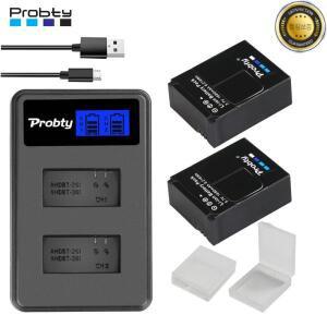 1680mAh AHDBT-301 Hero 3 배터리 + GoPro 블랙 화이트 실버 에디션 HD 카메라용 LCD 듀얼 충전기