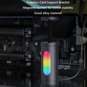 ARGB 그래픽 카드 브레이스 GPU 지지대 브래킷, 범용 비디오 VGA 데스크탑 PC 케이스 액세서리, 5V, 3 핀