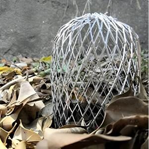 4개입 금속 알루미늄 필터 메쉬 홈통 잎사귀 잔해물 진흙 트랩 가드 배수관 덮개 다운파이프 시스템 방수