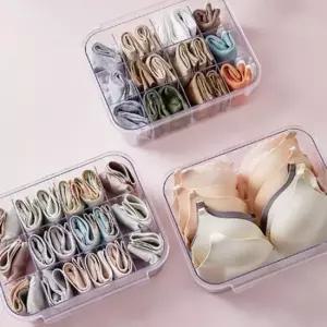 [생활] 속옷 양말 넥타이 수납 칸막이 서랍 정리 함 화이트