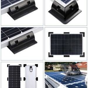 태양광 패널 장착 브래킷 코너 및 측면 정션 박스 요트의 RV 캐러밴 캠핑카 데크 지붕용 드릴 프리