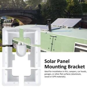 RV 지붕 상단 태양 전지 패널 장착 고정 브래킷 키트 와이어 박스 ABS 캐러밴 캠핑카 보트 요트 용 지지