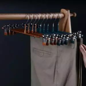 [생활] 행거 다용도 바지 옷걸이 논슬립 집게 바지걸이 10개