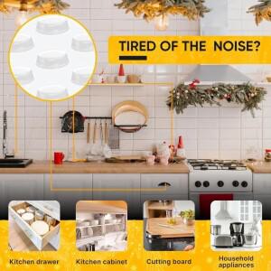 자체 접착식 투명 도어 스톱 고무 댐퍼 버퍼 캐비닛 범퍼 실리콘 가구 도트 쿠션 보호 패드