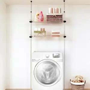 [반려] 작업실행거 세탁실 옷걸이 철제 수납대 2개입