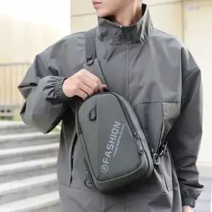 남성용 캐주얼 가죽 느낌의 대용량 숄더백 멀티 트렌디 스포티 OP5