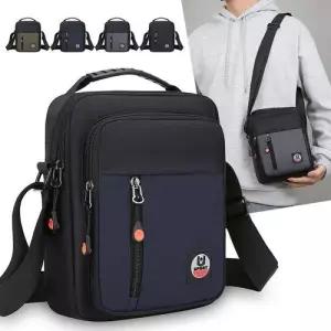 남성용 캐주얼 세로형 스니커즈백 숄더백 아웃도어 가방 멀티레이어 OP5