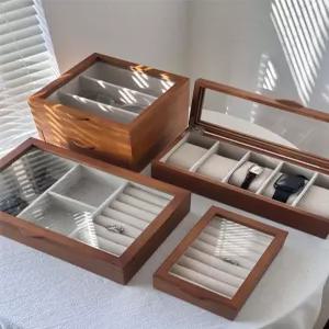 내추럴 우드 보석함 상자 자라홈 귀걸이 액세서리 시계