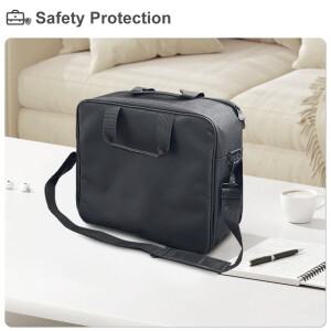 TouYinger Q12 Q13 시리즈 프로젝터 보관 가방은 대부분의 대형 적합합니다. 다기능 블랙