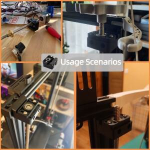 Z축 리드 스크류 고정 블록 플라스틱 CR-10 Ender 3 T8 Z-로드 베어링 홀더 용 3D 프린터 마운트