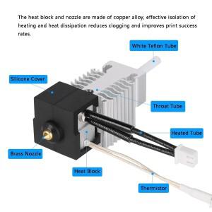 Creality Ender 3 V3 SE 핫엔드 키트,260 ℃ 고온 저항 히터 블록, 3D 프린터 압출기 키트