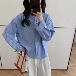 여사친 이너 가을 긴팔 아우터 셔츠 탑 차이나 OP3