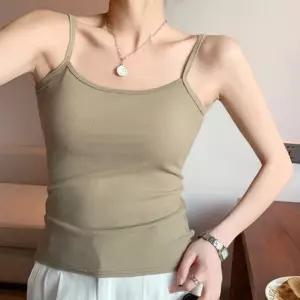 20대 30대 여자 골지 디자인 이너 끈 민소매 나시 TeB9+4HpF