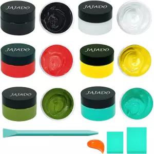 9개 분필 페이스트 패브릭 화면 인쇄 잉크 페인트 스텐실 자체 접착 실크 스크린 전사 나무 티셔츠 컵 칠판