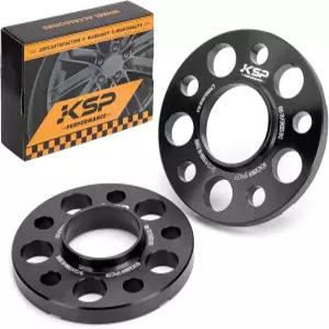 KSP 5X112mm 휠 스페이서 15mm 66.56mm 허브센트릭 보어 단조 튜닝 대부분 최신 A4 S5 S6 S7 A8 콰트로
