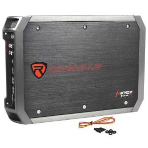 Rockville RXA-T1 1500W 2채널 차량 증폭기, 다이노 인증 RMS, MOSFET 전원, ELNA 커패시터, 클래스 A/B, 차량 오디오 및 서브우퍼에 적합