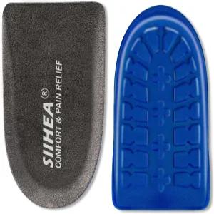 충격 흡수를 위한 SIIHEA 1/2인치 힐 패드 쿠션 트는 을 지지대 삽입 박차 아킬레스건염을 신발 트 컵 높이
