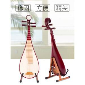 기타 스탠드 거치대 우쿨렐레 보관 브래킷 무타공 이중 원목 스텐드 휴대용 전시회
