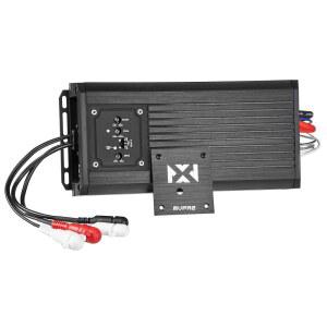 NVX MVPA2 1200W 피크(600W RMS) 2채널 브리지형 마린-V 시리즈 마이크로 클래스 D 컴팩트 IPX67 해상/파워스포츠/모터사이클용 방수 증폭기