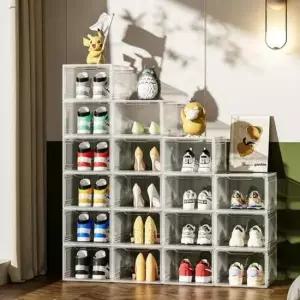 [생활] 투명 신발 정리대 슈케이스 보관함 슈즈렉