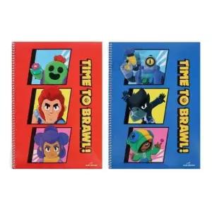 [문구/오피스] 브롤스타즈 유선 스프링 노트 5개 1세트 학생 공책