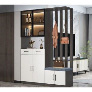 파티션 수납장 공간분리 침실 다용도실 부엌 공간분리수납장 그레이 80cm 원룸 장식장