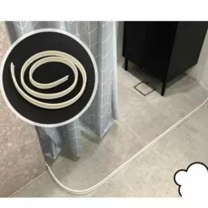 [반려] 1m 높이3cm 실리콘 욕실 바닥 물막이 부착 접착식 샤