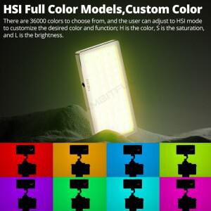 IWATA GL-03 RGB 3000K-5500K 디밍이 가능한 풀 컬러 LED 비디오 라이트 사진 스튜디오 DSLR 카메라 블로