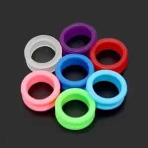 미용 가위링 레드 2P 강아지 고양이 실리콘 고무링