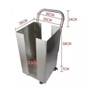 고기판 스텐 고기판 카트 불판통 핸들 불판 거치대 구이판