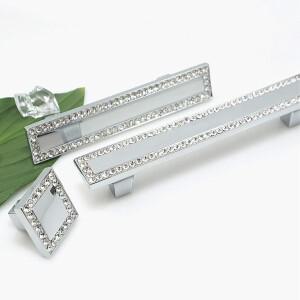 크리스탈 유리 가구 손잡이와 크롬 골드 캐비닛 서랍 사각형 옷장 당겨 럭셔리 주방 액세서리