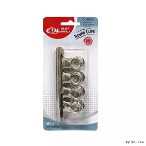 DUGNMARKT  라운드 클립 4개입 DL-8222 -T/서류집게/영수증