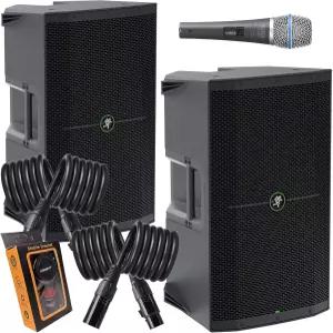 2 블루투스 스트리밍 피드백 제거기 음악 더킹 듀얼 TRS/XLR 번들 및 EMB XLR 마이크 중력 자석 패키지가