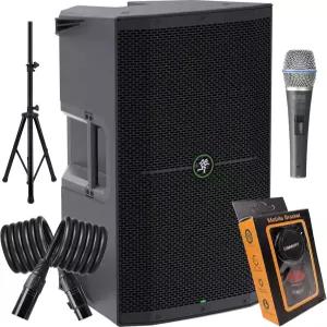 1 블루투스 스트리밍 피드백 제거기 음악 더킹 듀얼 TRS/XLR 번들 및 EMB XLR 마이크 스탠드 중력 자석