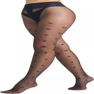 라벨라 40D 하트 패턴 타이츠 3D 디자인의 세미 불투명 팬티호스