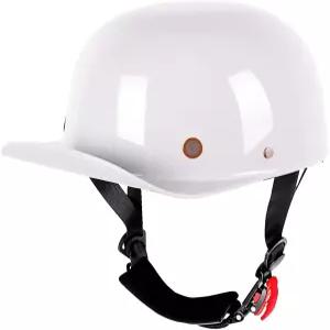 예스모터 모터사이클 야구 헬멧 남녀 공용 레트로 스타일 캡 DOT 승인