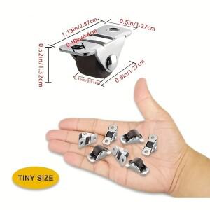 가전제품 가구 DIY 보관 상자용 12개 0.5인치 로우 프로파일 풋 휠 단일 방향 캐스터