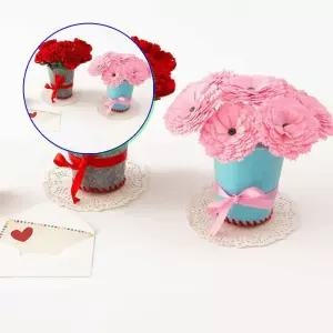 쌍문상회 감성적인 펠트 카네이션 화분 만들기 키트 감사 선물