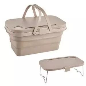 [생활] 캠핑 피크닉 폴딩 다용도 바구니 수납박스 테이블