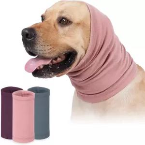 파피아멘 반려견 진정 후디 헤드 랩 반려견용 흔들림 없는 불안 조용한 천둥 조끼 그루밍용 귀 보호 머프