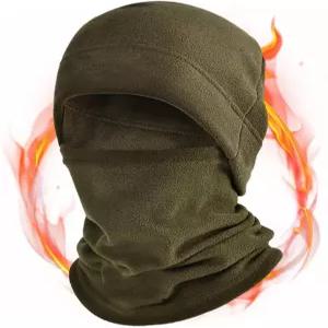 셰르파 후드 스키 마스크 여성용 겨울 플리스 드로스트링 페이스 커버 모자 방한 따뜻한 캡 스카프