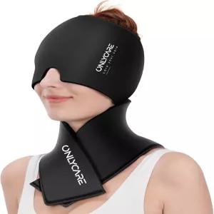 온리케어 편두통 캡 및 넥 스팩 랩 젤 세트 두통 어깨 냉찜질 업그레이드 온냉찜질 FSA HSA 자격 사무실