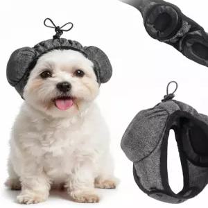 반려견 이어 머프 소음 보호 조절 가능 반려견용 부드러운 커버 불꽃놀이 천둥 그루밍 여행용 감소 랩