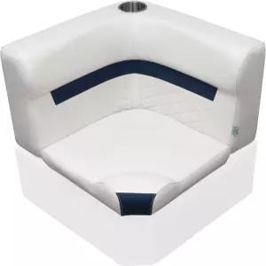 와이즈 DLX1331904 DLX 시리즈 폰툰 코너 쿠션 세트 화이트/마리너 블루