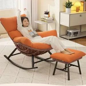흔들 안락의자 라탄 스윙체어 카페 무중력 인테리어 독서 로킹체어 휴식