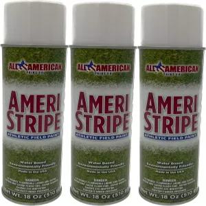 아메리칸 스트라이프 화이트 운동장 마킹 페인트 3캔각 18온스 빠른 건조 잔디 및 라인 스트라이핑