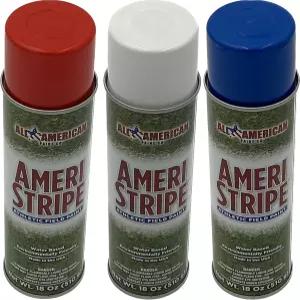 아메리칸 스트라이프 레드/화이트/블루 야외 잔디밭 마킹 페인트 3 3개 18온스. 캔 팩 현충일/7월 4일